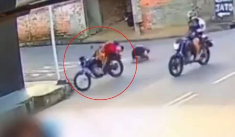 Câmeras de segurança mostram momento em que pai e filho de 2 anos são assassinados a tiros no Jorge Teixeira; veja