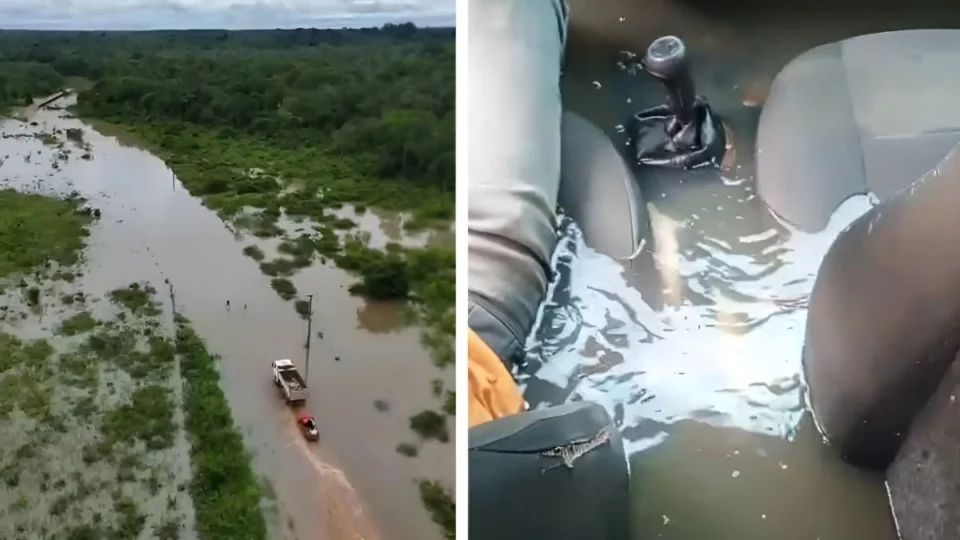 Moradores do Taboca (RR) denunciam estrada intrafegável após fortes chuvas