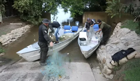 Fiscalização ambiental apreende mais de 250 redes de pesca ilegais em Roraima