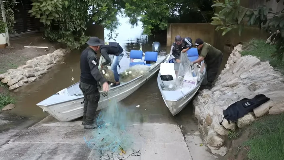 Fiscalização ambiental apreende mais de 250 redes de pesca ilegais em Roraima