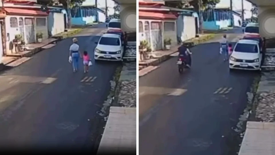 Mulher com criança é assaltada por dupla armada no bairro Nova Esperança, em Manaus; veja vídeo