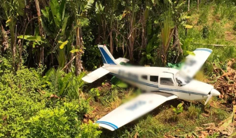 Avião suspeito de ser usado por traficantes em Iracema é apreendido pela PC