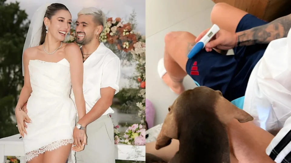 Bebê rubro-negro a caminho! Arrascaeta e esposa anunciam gravidez; veja fotos