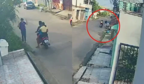 Câmeras de segurança flagram casal cometendo série de assaltos na zona norte de Manaus; confira