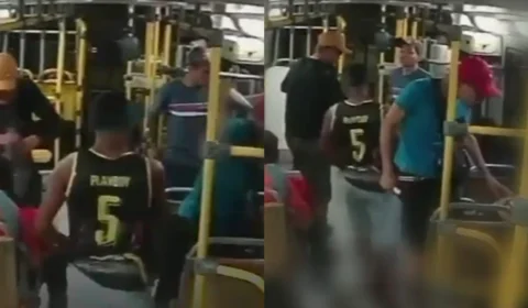 Homens assaltam ônibus e assustam passageiros em Manaus; polícia pede ajuda para localizar suspeitos