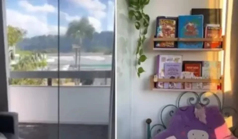 VÍDEO: Mãe causa polêmica ao transformar quarto da filha em escritório e fazê-la dormir na varanda