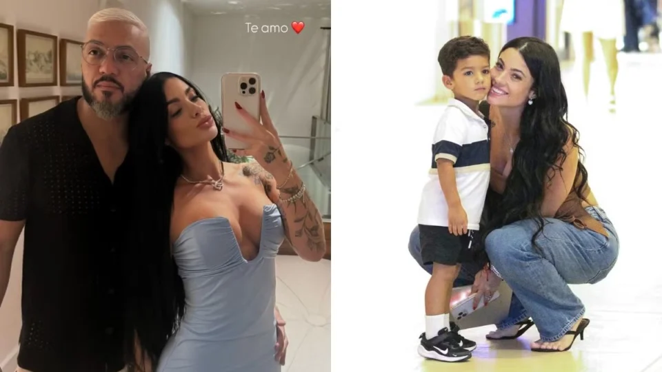 Namorada de Belo é acusada pelo ex de usar o filho para engajamento: ‘nem cuida dele’