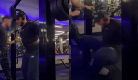 Estudante quebra as pernas durante agachamento com 140 kg em academia