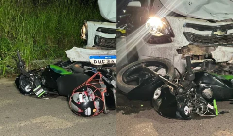 Acidente entre carro e moto deixa motociclista ferido no Caranã em Boa Vista