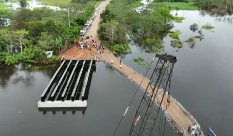 BR-319 será totalmente interditada nesta sexta-feira (15) no trecho sobre o Rio Curuçá; entenda motivo