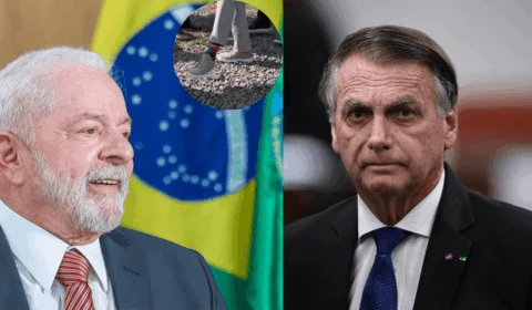 Lula ironiza uso de tornozeleira por Bolsonaro durante agenda: ‘tenho meia bonita’