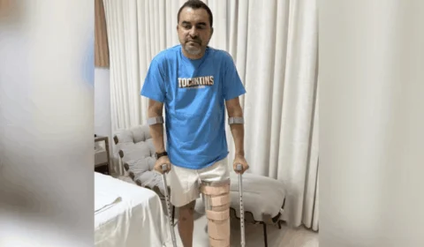 Lesão no futebol: Governador Wanderlei Barbosa passará por cirurgia nos ligamentos do joelho