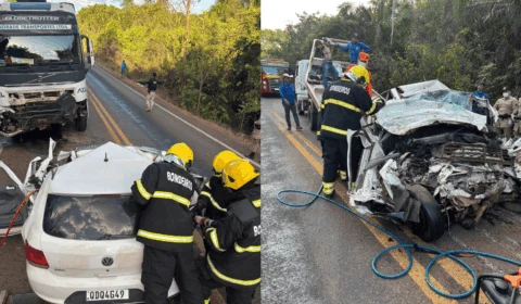 Acidente entre Tupirama e Pedro Afonso (TO) deixa 3 mortos após carro invadir contramão