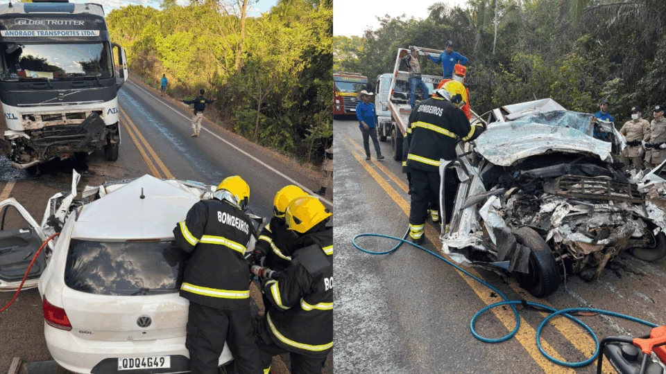 Acidente entre Tupirama e Pedro Afonso (TO) deixa 3 mortos após carro invadir contramão