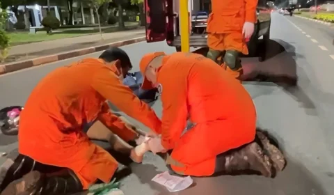 Motociclista sem habilitação se envolve em acidente grave na Avenida Capitão Ene Garcez da capital