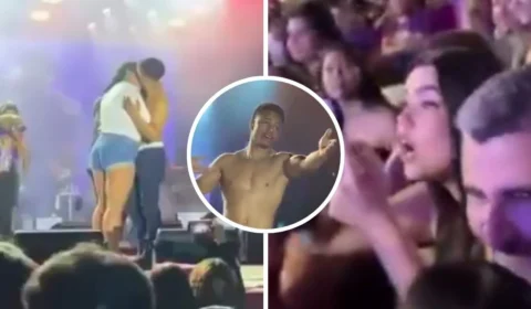 Homem trai namorada diante de multidão no show de Nattan por R$ 1 mil; final surpreende