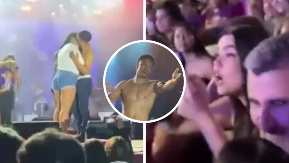 Homem trai namorada diante de multidão no show de Nattan por R$ 1 mil; final surpreende
