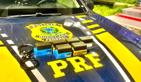 PRF apreende 300 munições na BR-432 em Caracaraí
