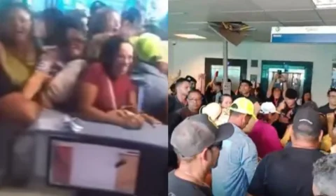 Protesto de professores termina em confusão no prédio da Seduc em Porto Velho; veja vídeo
