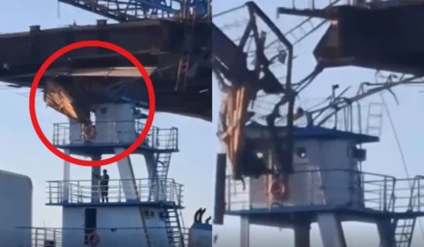 VÍDEO: rebocador colide com ponte em construção para a COP30 em Belém