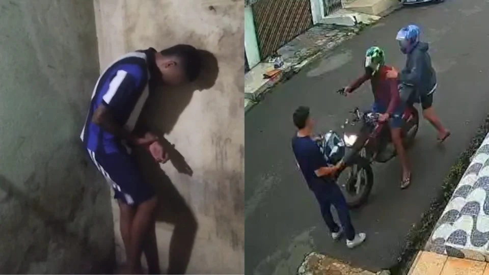 VÍDEO: Suposto ‘tribunal do crime’ em Manaus pune homem acusado de arrastões