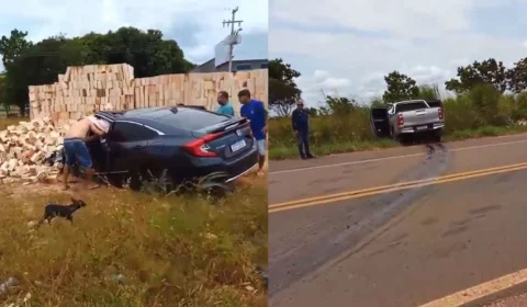 Acidente violento na BR-401 deixa motorista preso nas ferragens; confira
