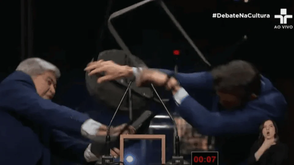 Datena e Pablo Marçal terão audiência de conciliação um ano após cadeirada em debate