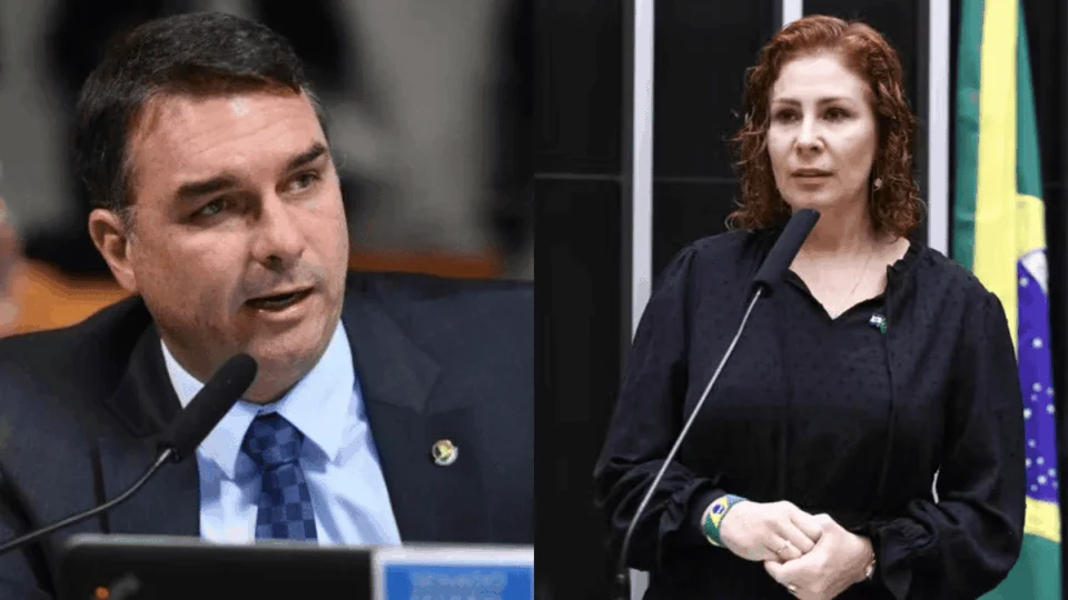 Na Itália, Flávio Bolsonaro diz que Zambelli ‘pode morrer na cadeia’ se voltar ao Brasil