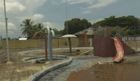 Moradores denunciam abandono e má estrutura do Parque Aquático no Caçari em Roraima
