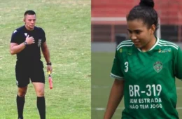 Árbitro é afastado após ex-namorada denunciar agressão; vítima é jogadora do Manaus FC