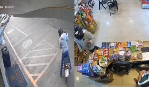 VÍDEO: Homem armado assalta conveniência no bairro Caimbé