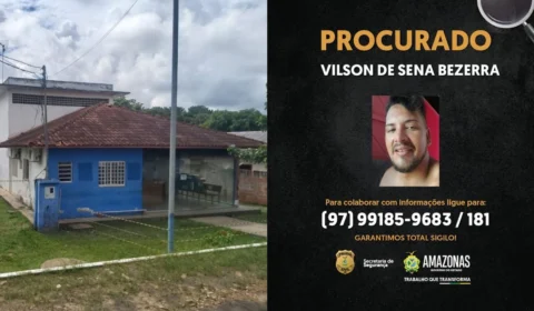 Homem é procurado suspeito de agredir ex e descumprir medida protetiva no Amazonas; polícia divulga foto