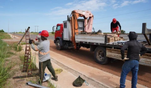 Primeiro trecho da iluminação da RR-205 entra em operação em outubro