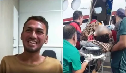 ‘Passarinho’, preso por atear fogo em colega de quarto no Amazonas ri em audiência: ‘acabei de atirar fogo no marginal’