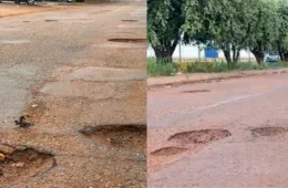 DENÚNCIA: Buracos na avenida São Sebastião causam prejuízos a motoristas