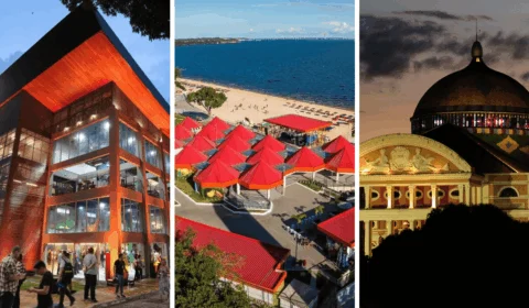 TV Norte Amazonas realiza programas ao vivo de pontos turísticos no aniversário de Manaus