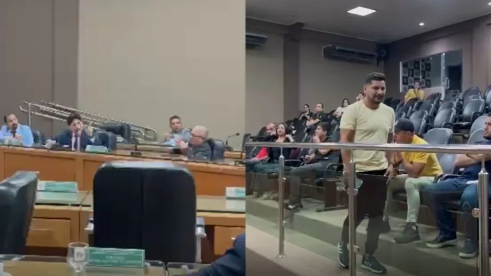 VÍDEO: vereador expulsa e ameaça algemar jornalista durante sessão na Câmara de Itacoatiara
