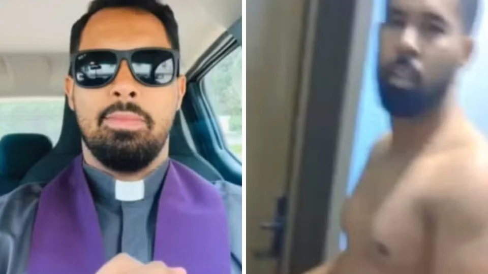 Vídeo mostra padre sendo flagrado com noiva de fiel dentro de casa paroquial; assista