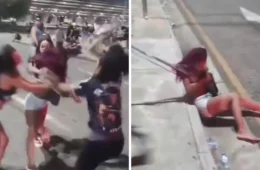 VÍDEO: Torcedoras do Remo agridem torcedora do Paysandu e quase a deixam despida