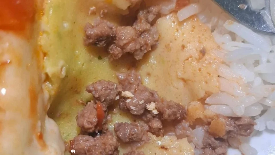 Larvas são encontradas em refeição servida no Hospital Heuro de Cacoal