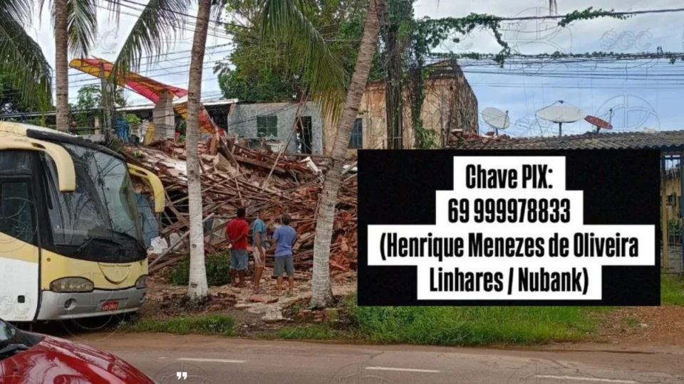 Família pede ajuda após desabamento de casa no Centro de Porto Velho