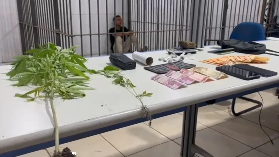 VÍDEO: Polícia prende “Vitinho do CV” com mudas de maconha na zona Leste de Porto Velho