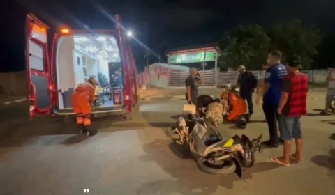 VÍDEO: Motorista avança preferencial e foge após atropelar mulher no bairro Igarapé em Porto Velho