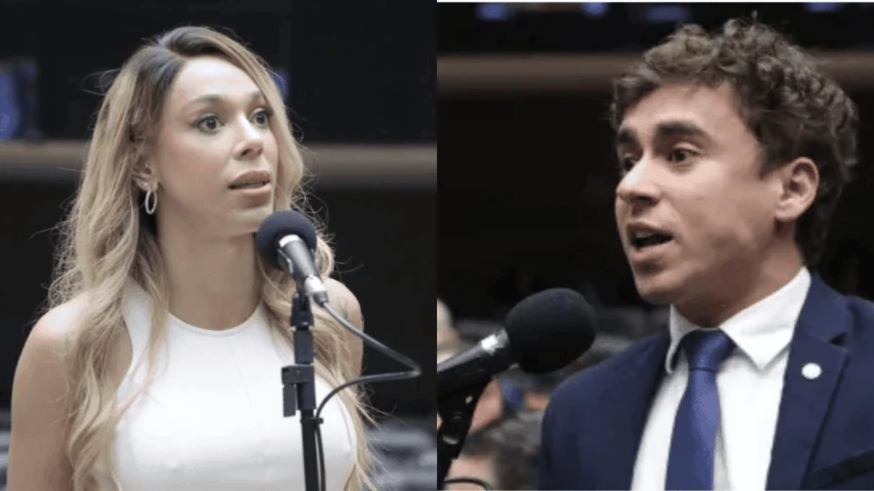 Erika Hilton envia notícia-crime ao STF contra Nikolas Ferreira por uso de celular em visita a Bolsonaro