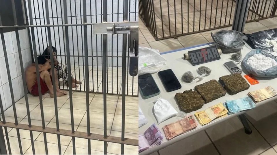 VÍDEO: Dupla é presa com 2,5 kg de drogas na zona Leste de Porto Velho