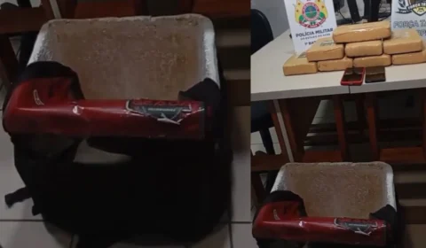 Falso entregador é preso no Acre transportando 8 kg de maconha em bag de delivery