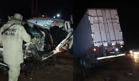 Colisão entre caminhonete e carreta deixa motorista ferido em estado crítico na BR-364, no Acre