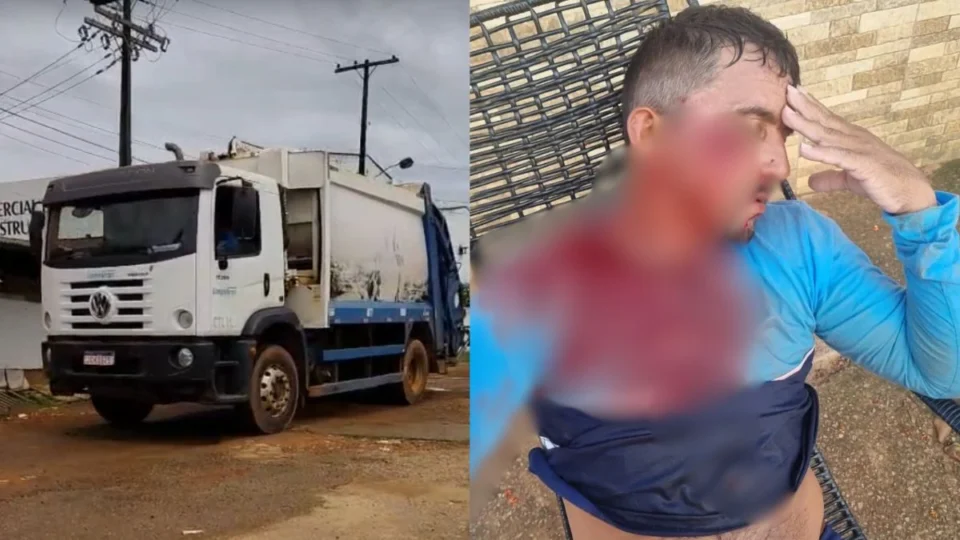 Garis protestam após colega ser agredido por recusar recolher descarte irregular de vidro em Rio Branco
