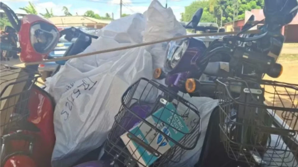 Receita Federal apreende bicicletas elétricas importadas ilegalmente da Guiana em Boa Vista