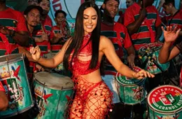 Evolução do samba de Isabelle Nogueira divide opiniões na quadra da Grande Rio; veja vídeo